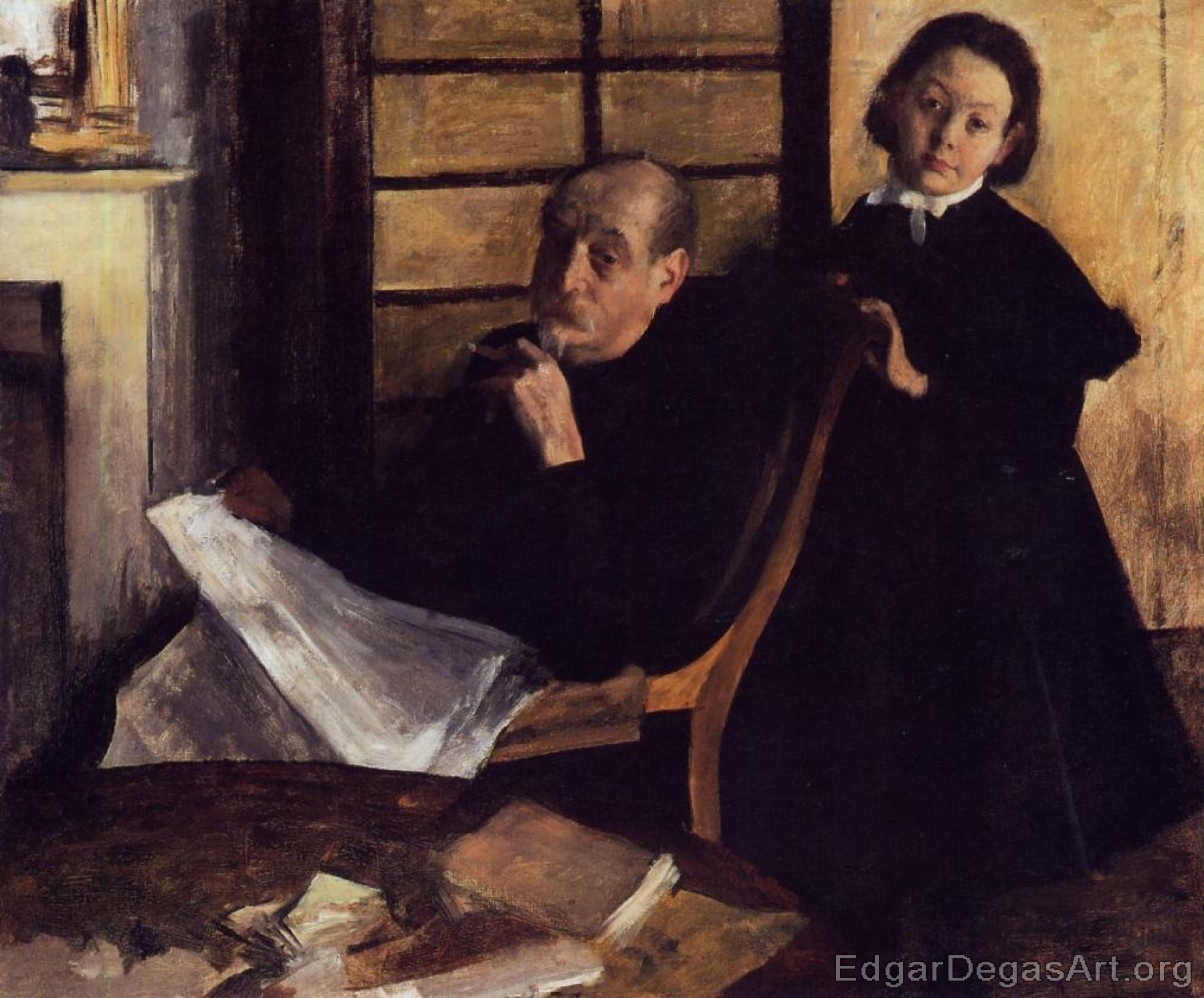 Henri De Gas and His Neice, Lucie Degas II